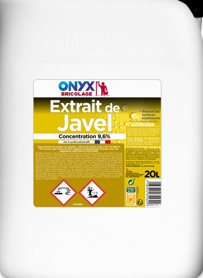 Extrait de javel Onyx utilisation : Guide Pratique et Efficace