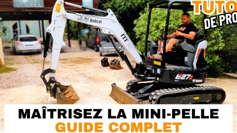 Utiliser une mini pelle : Guide Pratique pour Tous Vos Projets